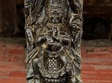 Pokhara 13 Bhimsen Temple Roof Strut With Erotic Carving Below 
